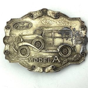 FORD MODLE A Brass Belt buckle, Lewis Buckles Chicago